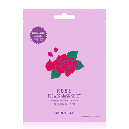 Baroness ,Rose Flower Mask Sheet,มาส์กสูตรสารสกัดดอกกุหลาบ,Baroness Rose Flower Mask Sheet  ราคา,Baroness Rose Flower Mask Sheet รีวิว,Baroness Rose Flower Mask Sheet ซื้อได้ที่